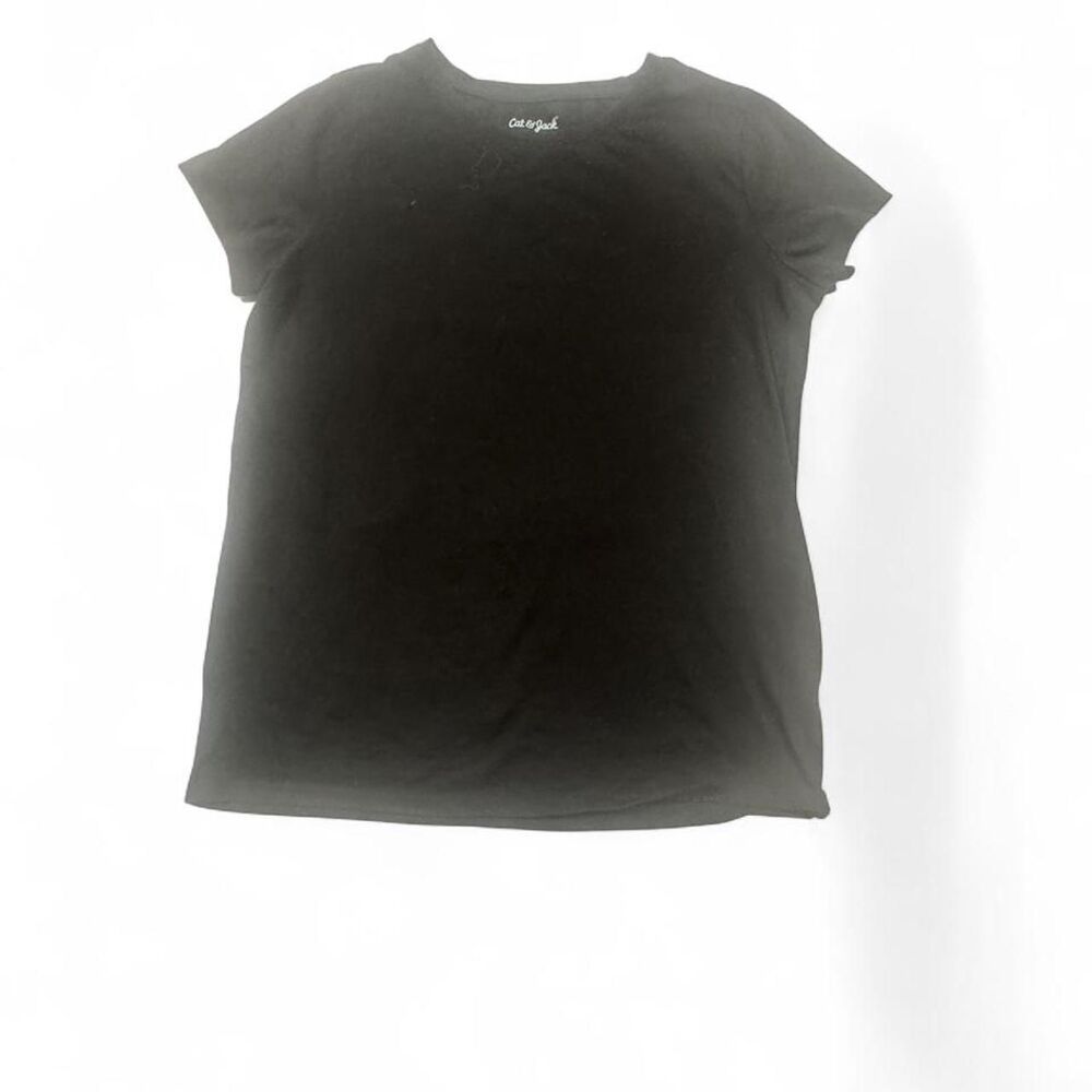 Cat-jack Women's Black and Grey T-shirt